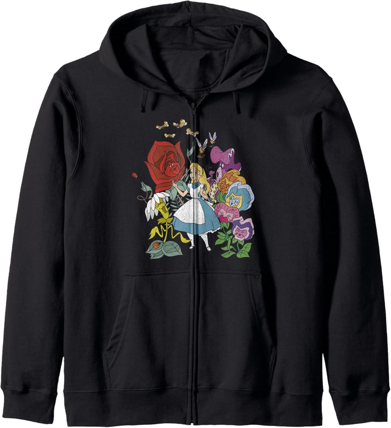 Disney Alice In Wonderland Alice In The Flowers Vintage Kapuzenjacke