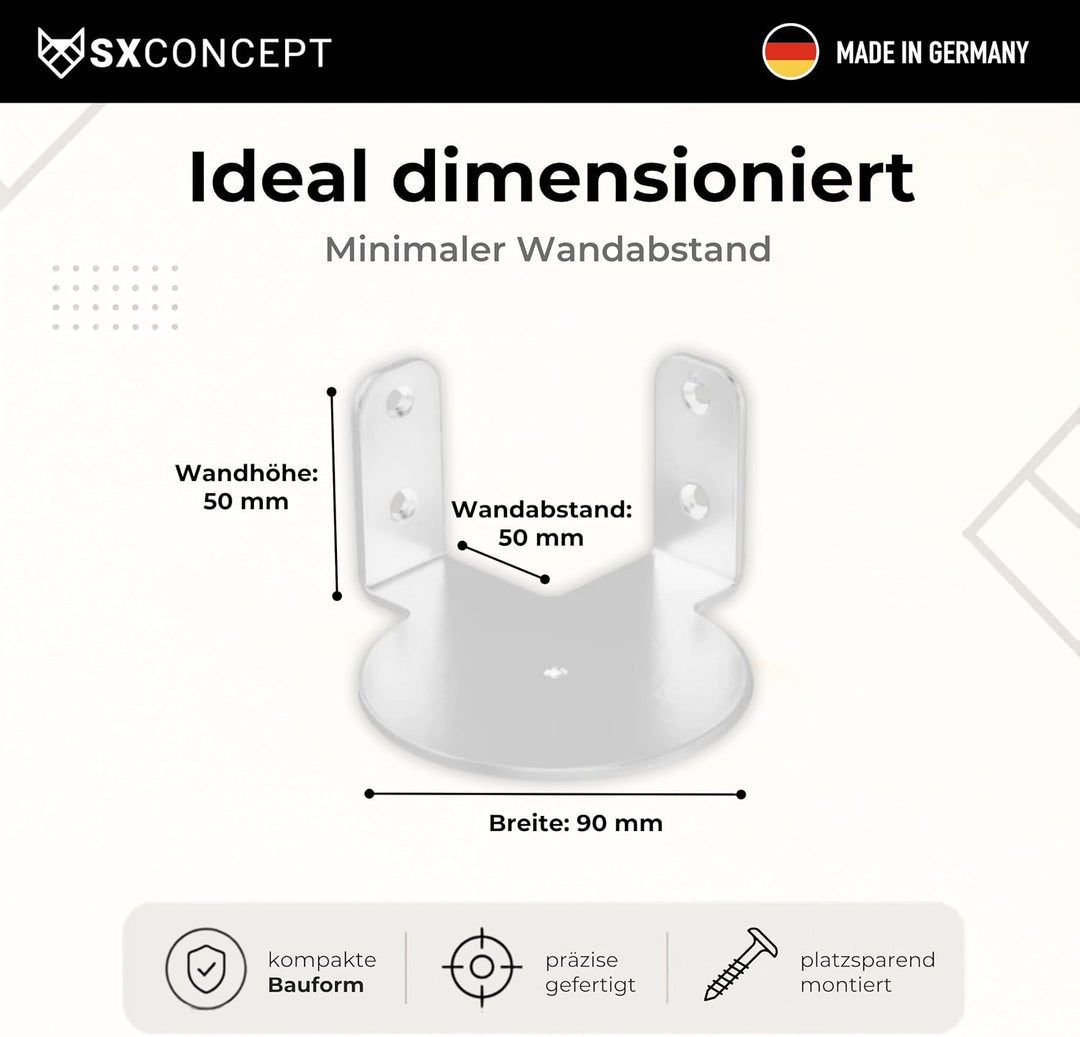 Era 100 Wandhalterung | Sonos Wandhalterung für Sonos Era 100 | Eck-Variante | platzsparend | Made i