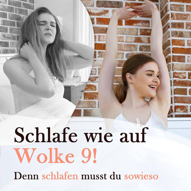 Sabeatex Nackenstützkissen aus Visco Soft Schaum, Kopfkissen, Viscoelastisches Memory Kissen, Nacken