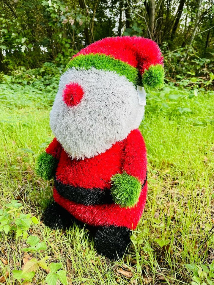 Innovative Kunstwerk Figuren aus Kunstrasen Hase Bär Hund Tier Garten Dekoration Gras Deko (Weihnach