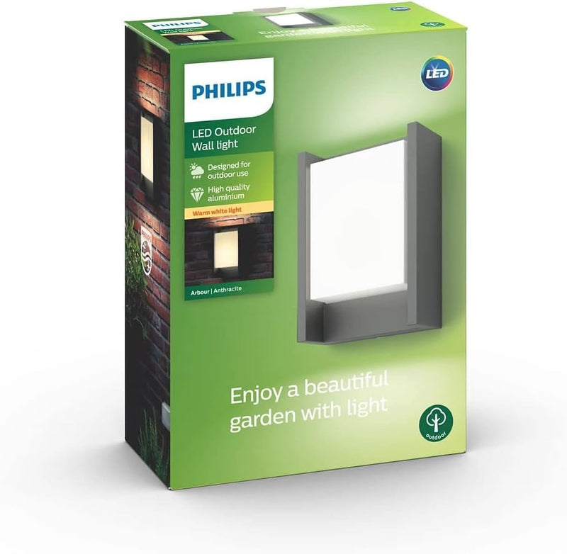 Philips myGarden Arbour LED Wandaussenleuchte, Aluminium