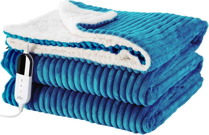 YDW Wärmedecke Heizdecke mit Abschaltautomatik - 180x130 cm Kuscheldecke Electric Blanket Wärme Behe