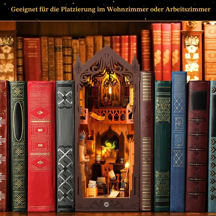 shrike book nook, DIY Magical World Book Nook Kit &amp; Dollhouse Craft Kits für Erwachsene DIY Miniatur