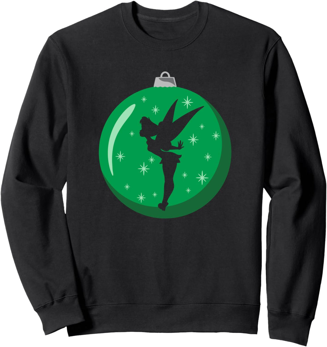 Disney Holiday Tinker Bell Tree Ornament Green Sweatshirt