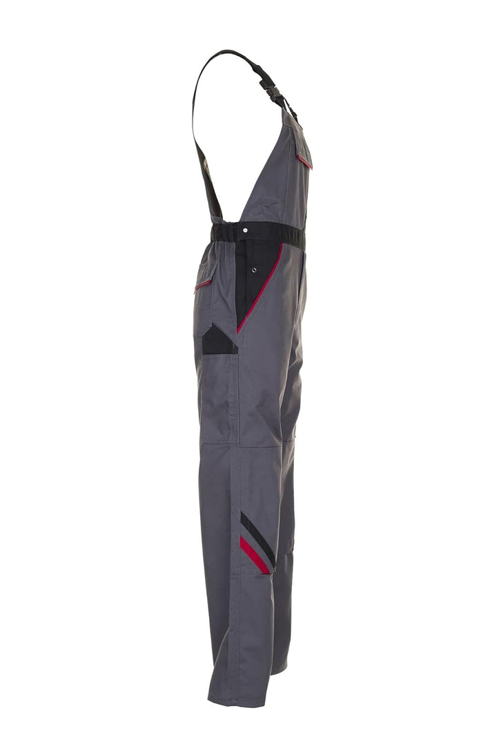 PLANAM Latzhose HIGHLINE, Farbe schiefer/schwarz/rot, Grösse 50 schiefer/schwarz/rot 50, schiefer/sc