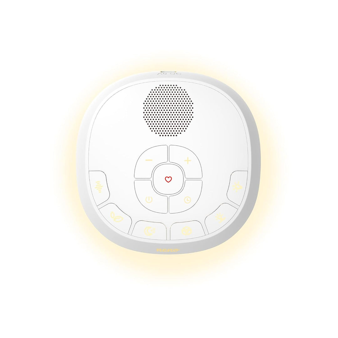 Neno Lumia White Noise Machine Baby - Weisses Rauschen mit Einschlafmusik - Einschlafhilfe Babys mit