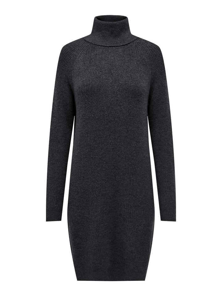 ONLY Female Strickpullover ONLSILLY Kurzes Kleid S Dark Grey Melange, S Dark Grey Melange