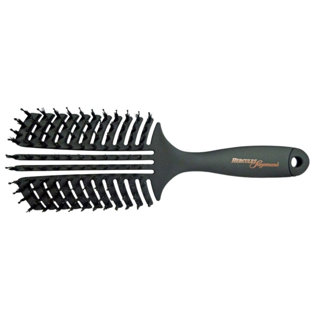 HERCULES SÄGEMANN - Vent Brush (breit) | Haarbürste zum sanften Entwirren und Massieren. Haarbürste