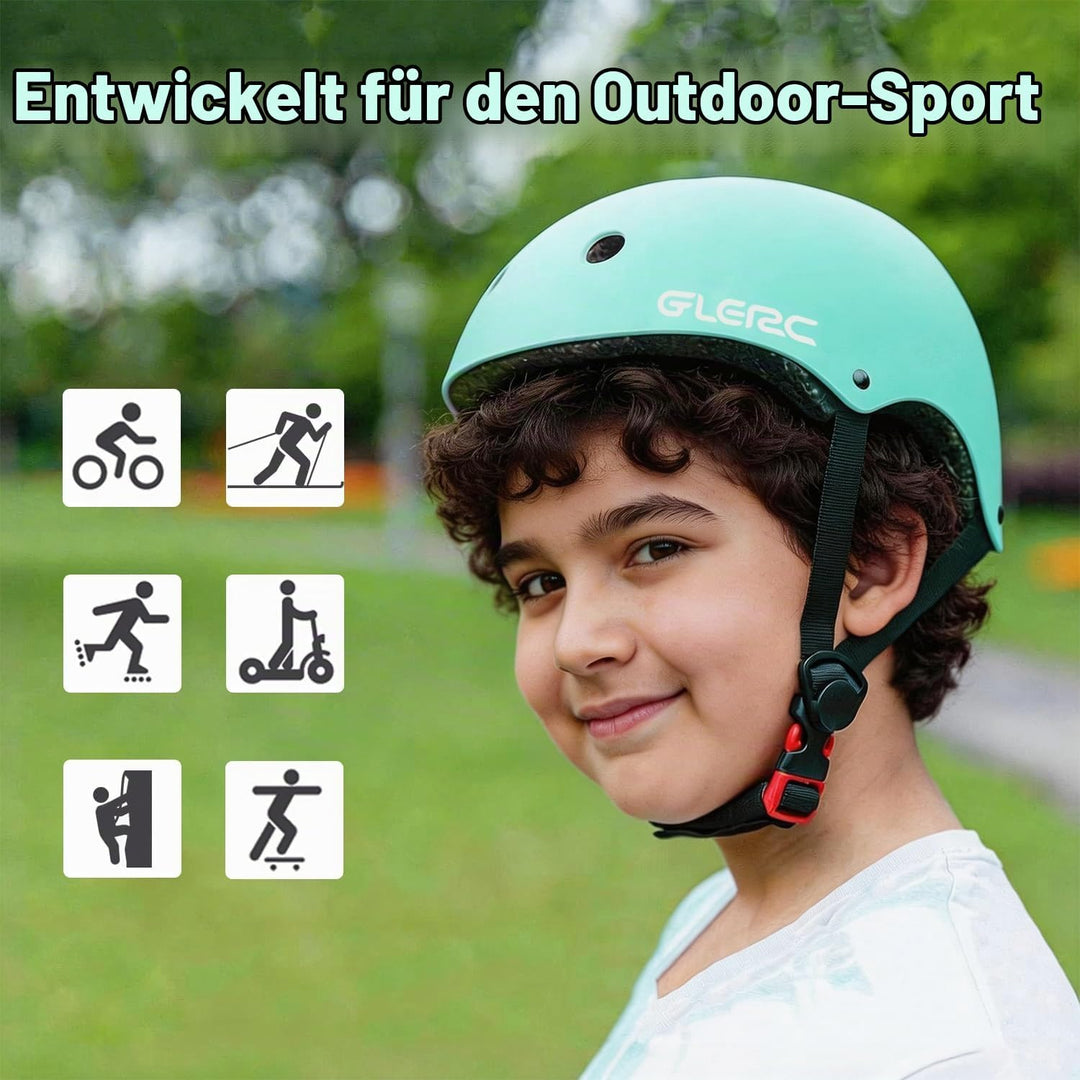 Glerc Kinder Fahrradhelm für Jungen und Mädchen von Kleinkind bis Jugend, verstellbar und Mehrfarbig