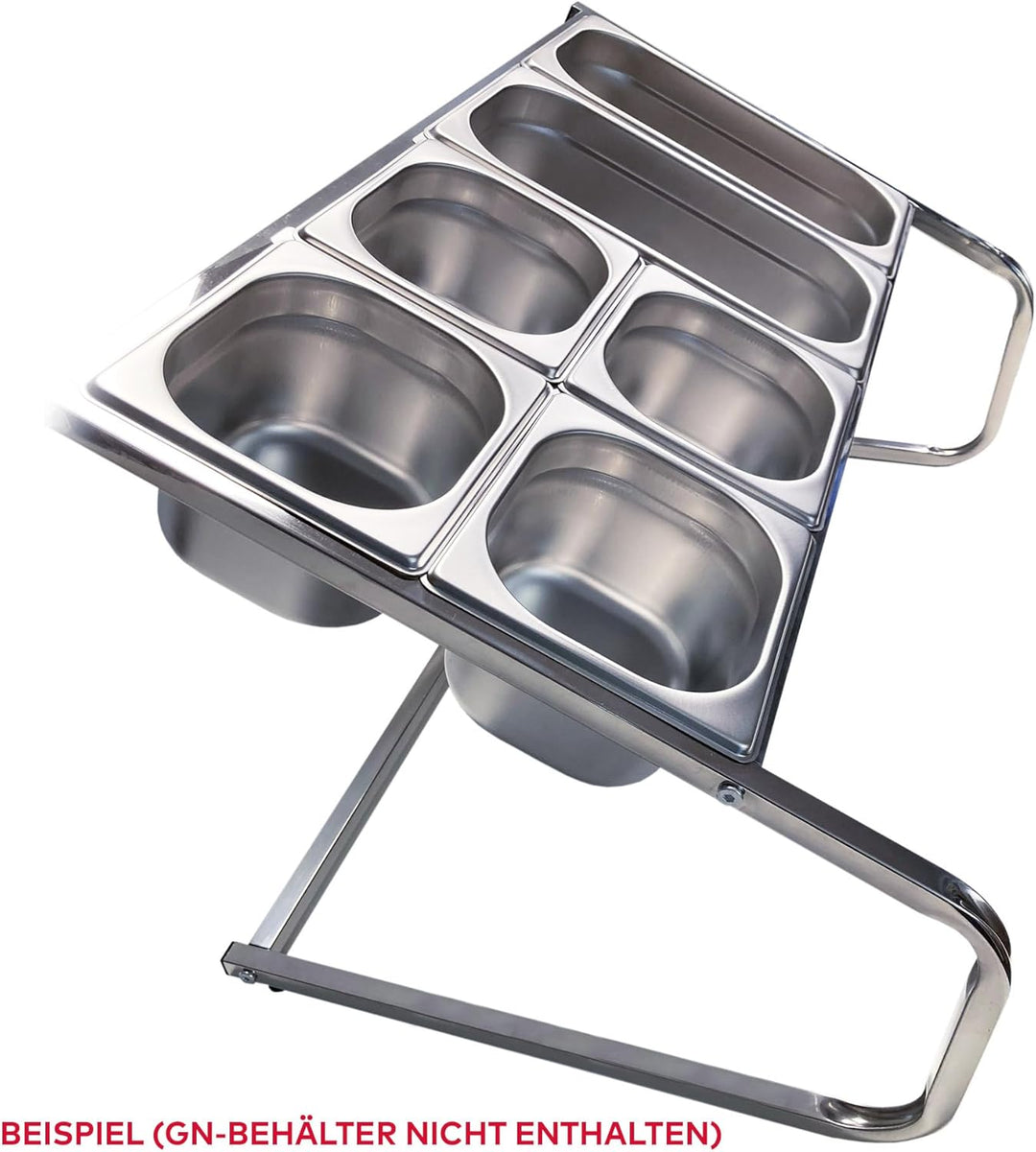 GN-Gestell/Halter gross für diverse GN-Behälter passend - Profiboard, Zutatenhalter, Buffet - Cateri