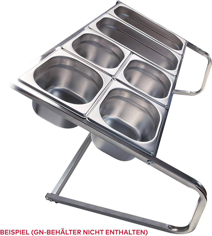 GN-Gestell/Halter gross für diverse GN-Behälter passend - Profiboard, Zutatenhalter, Buffet - Cateri