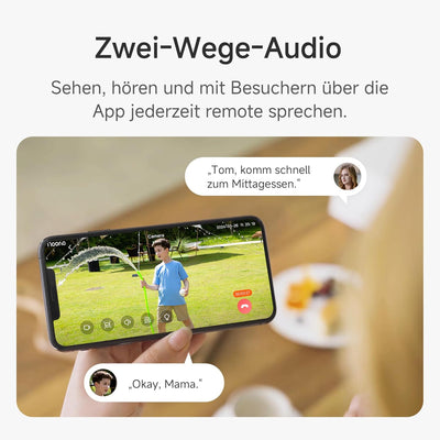 Noorio Überwachungskamera Aussen, B200 Outdoor Aussen/innen Akku WlAN kabellos WIFI Kamera Überwachu