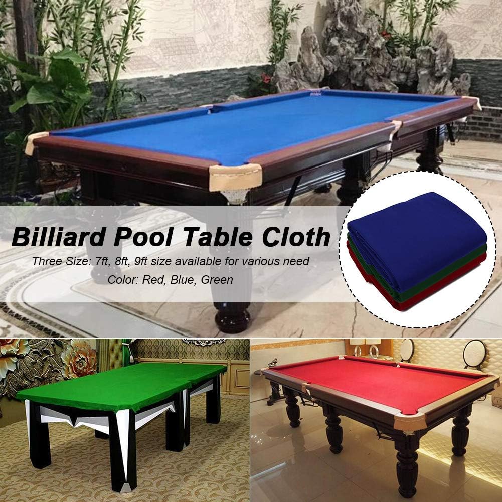 Billard-Tischtuch – gekämmte Wolle + Nylon-Billardtuch – Home Hotel 7/8/9 Fuss Teppich 6 Stück Strei