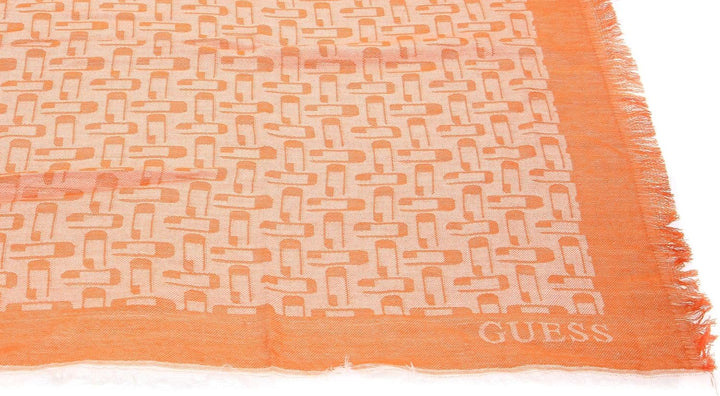 GUESS Belle Vintage Scarf Orange Logo