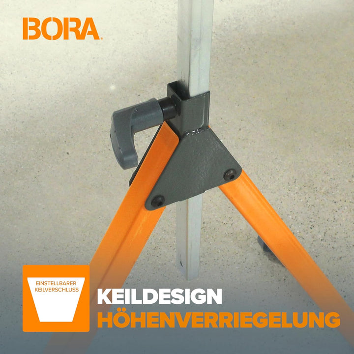 BORA Portamate PM-5093 Tri Function Standwalze, 28,6 cm, polierte Stahlrolle, Kugellager, multidirek
