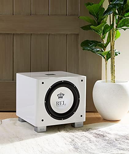 REL T/9x 25,4 cm betriebener Subwoofer – versiegeltes Design mit Class-AB-Verstärker, Cinch-Eingänge
