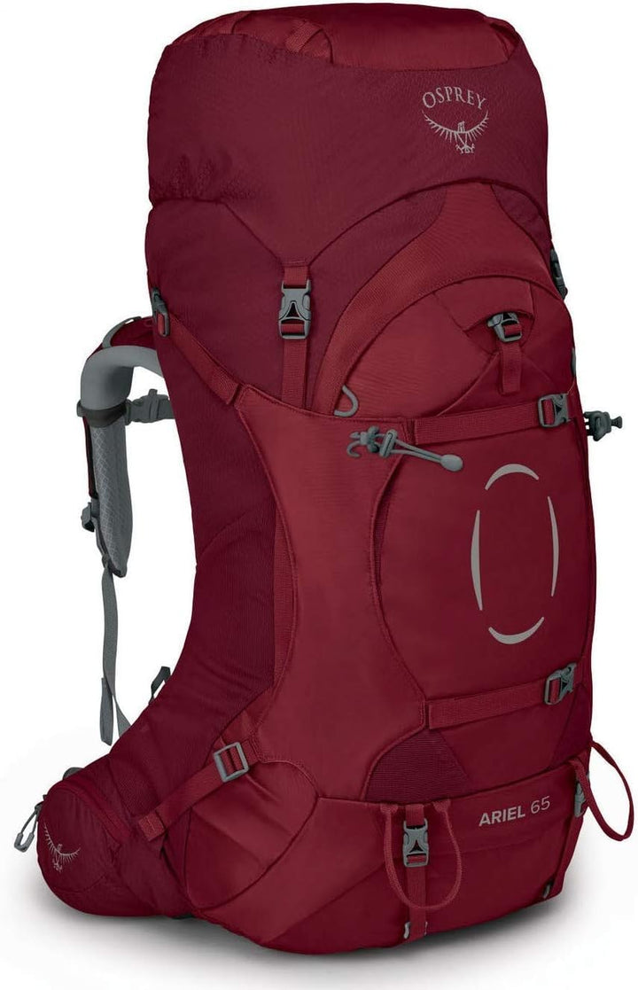 Osprey Ariel 65 Trekkingrucksack für Frauen Claret Red WM/L, Claret Red WM/L