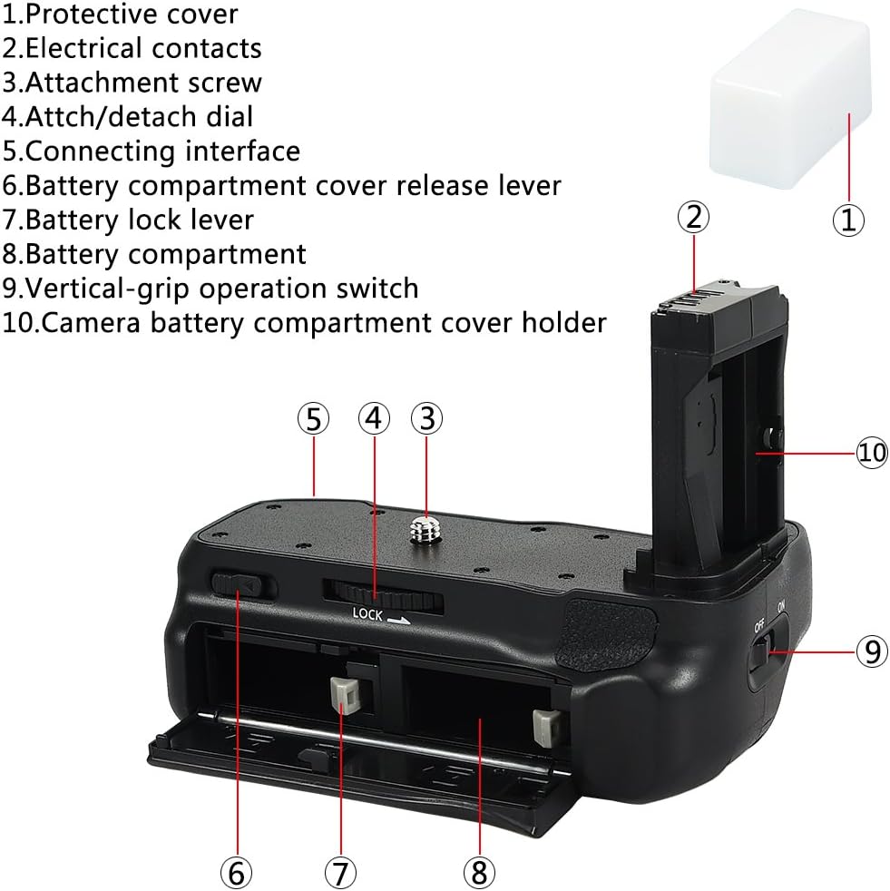 DSTE EOS-800D Vertikaler Batteriegriff Kompatibel für Canon EOS 800D T7i X9i 77D 9000D