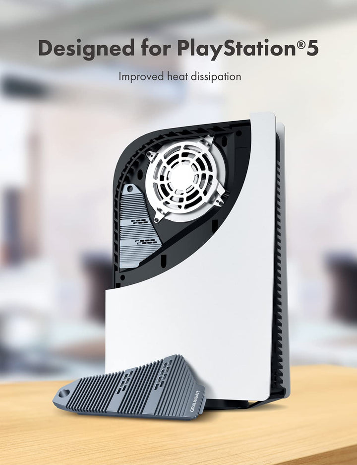 GRAUGEAR M.2 SSD PS5 Konsole Heatpipe Heatsink [PS5 SSD Kühler] NVMe SSD M.2 Kühlkörper für PS5 I kü