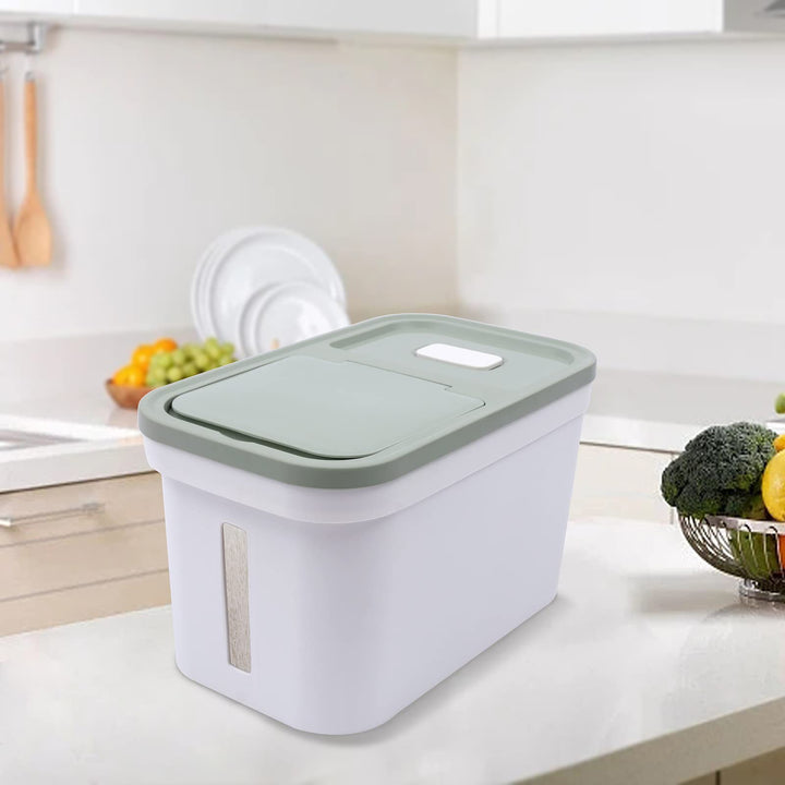 KEESUNG Luftdichter Reisbehälter 10KG, Reis Luftdicht Behälter Mehl Pulver Reisbehälter Vorratsbehäl