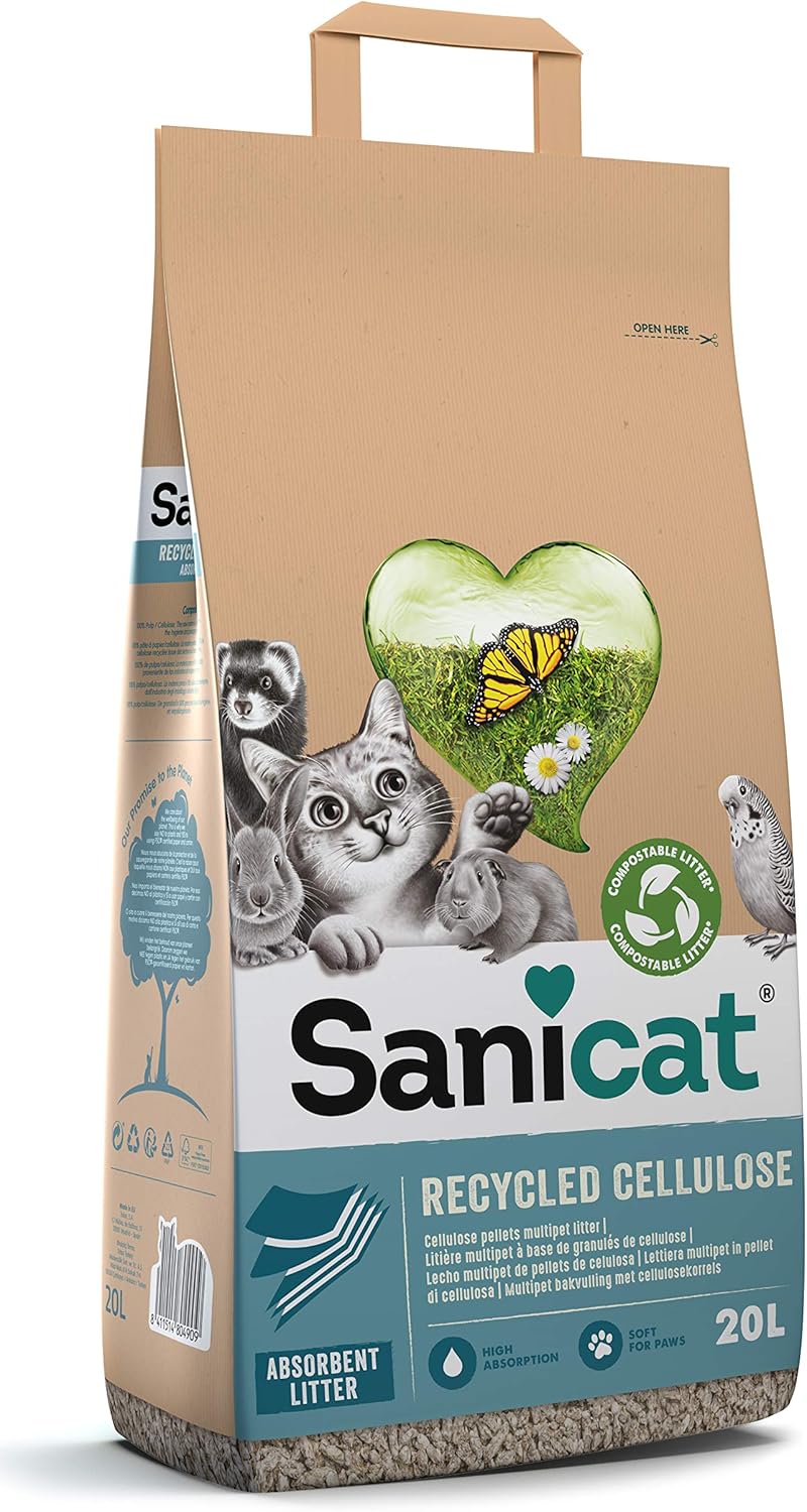 Sanicat Clean & Green Cellulose 20 L, Katzen Sachen