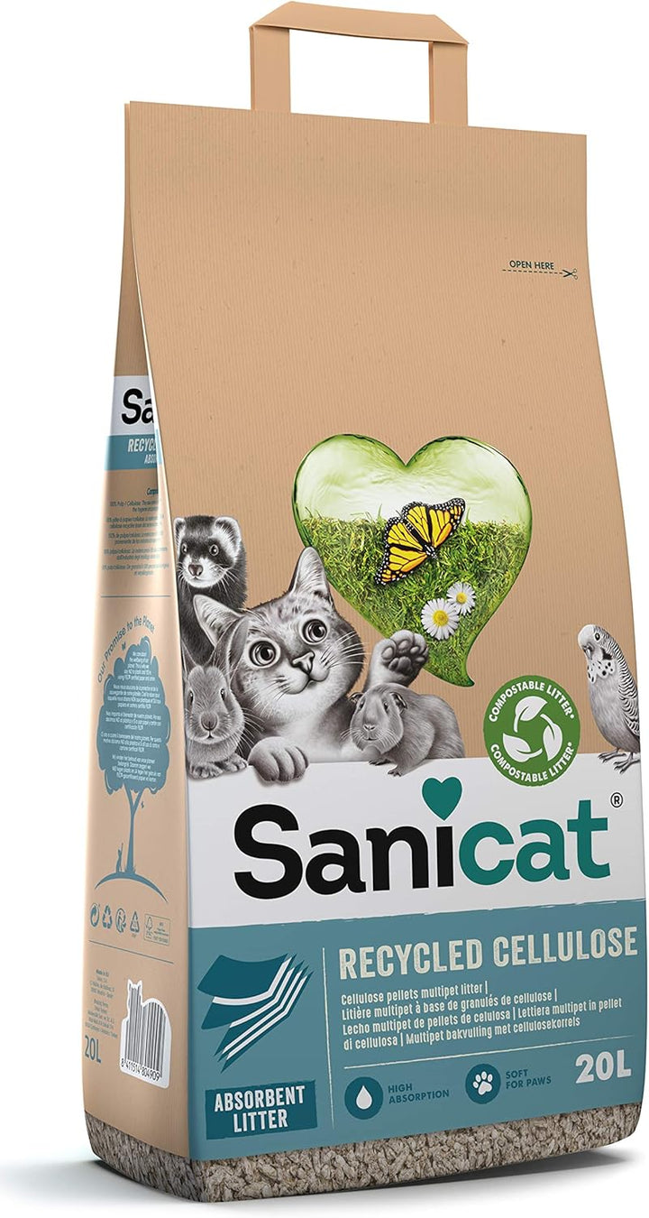 Sanicat Clean & Green Cellulose 20 L, Katzen Sachen