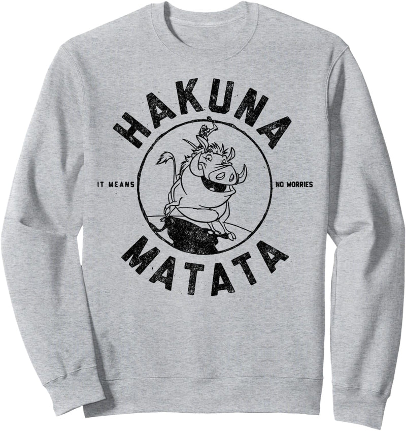 Disney The Lion King Timon And Pumbaa Hakuna Matata Outline Sweatshirt