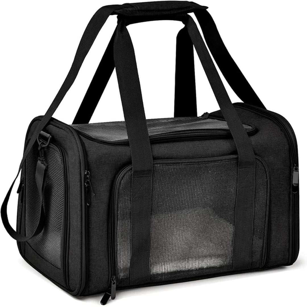 TOFFCAEA Transporttasche für Katze Hund, Hundetransportbox, Faltbare Katzentransportbox, tragbar, 5k