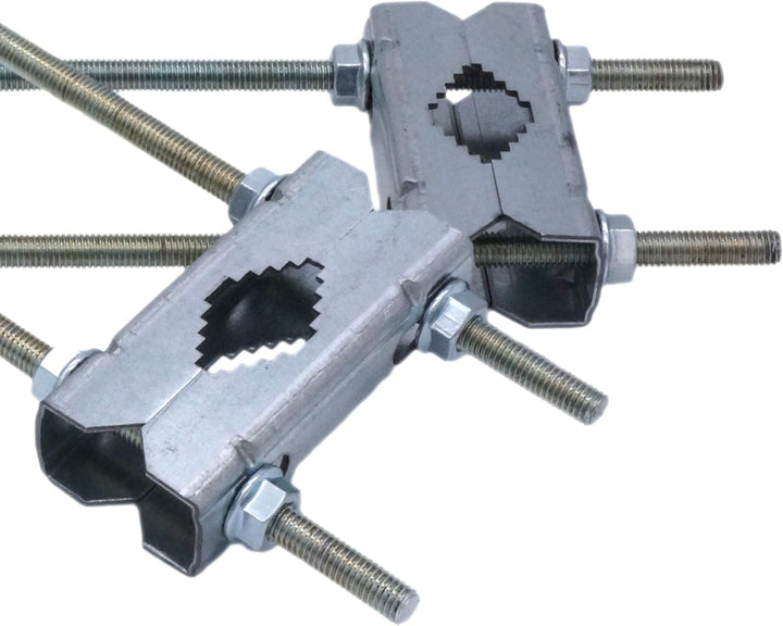 Doppelschellen Set für HQ Stahl Mastschelle 30cm - Rohr- oder Masthalterung bis 64mm aus verzinktem