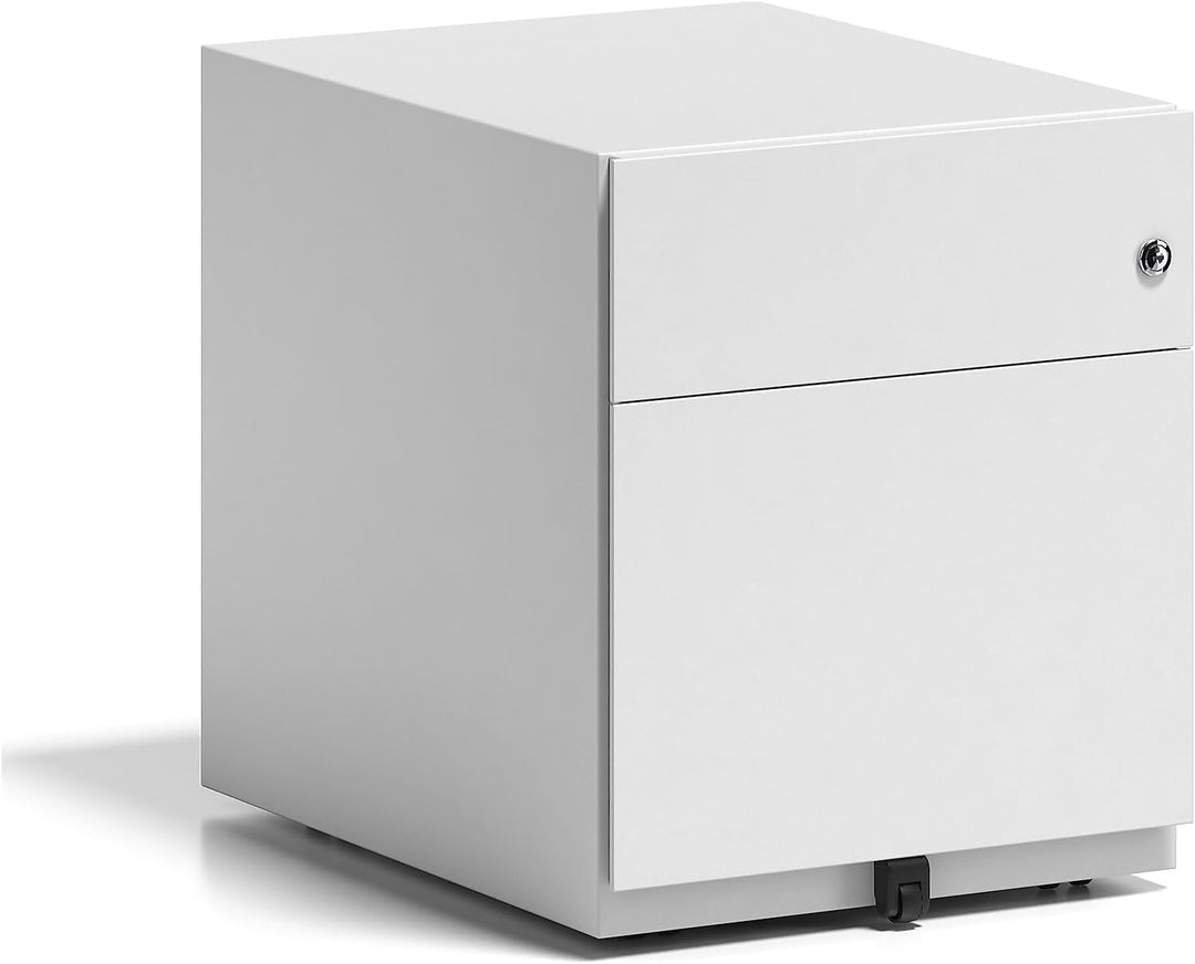 BISLEY Rollcontainer Note mit Griffleiste, 1 Universalschublade, 1 HR-Schublade, Metall, 696 Verkehr