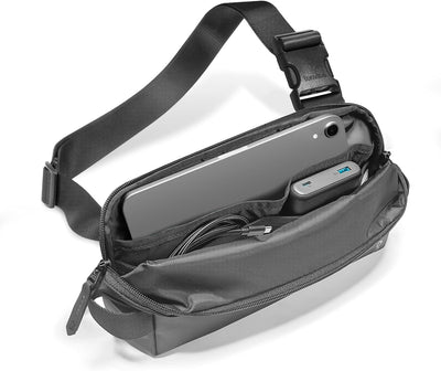 tomtoc Kompakt Sling Bag, 4L Minimalistisch Brusttasche Umhängetasche Schultertasche für Herren und