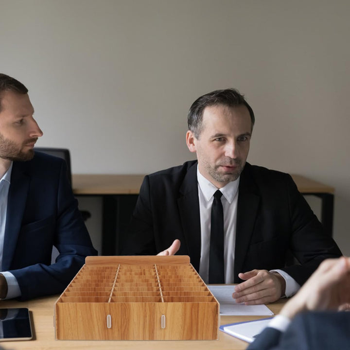 TOPBATHY Handy Box Schule Handy-Aufbewahrungsbox 30-Fächer- -Handy-Desktop-Organizer Telefonmanageme