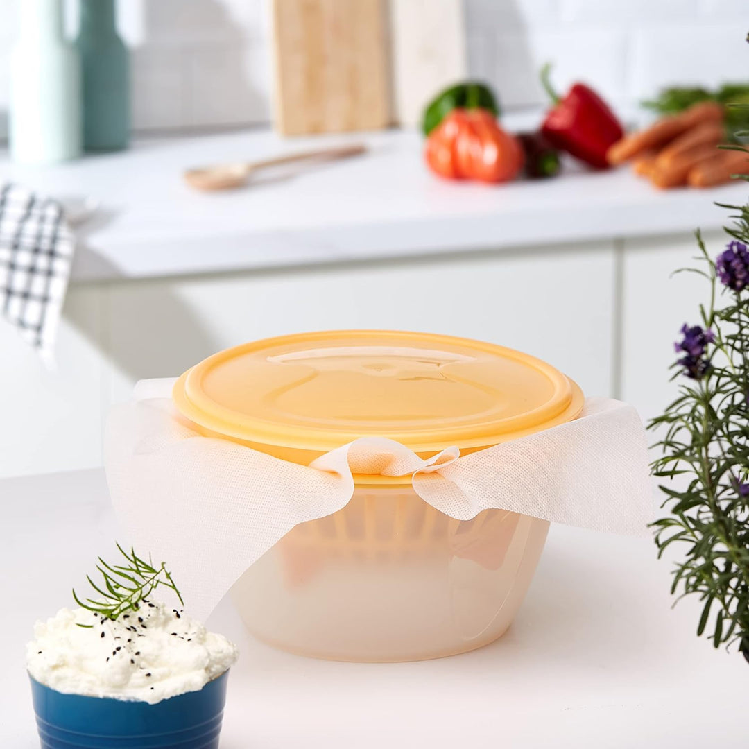 Tescoma Set für die Zubereitung von cremigem Käse Della CASA, Gelb Cremiger Käse, Cremiger Käse
