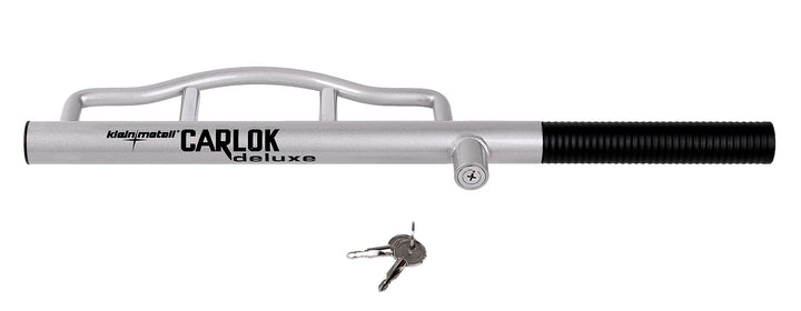 Kleinmetall 60230700 Carlok Deluxe Auto Diebstahlsicherung Lenkradkralle Absperrstange, Silber