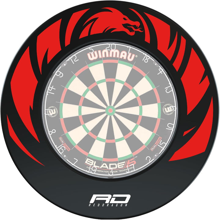 RED DRAGON Razor Edge Dartboard Surround Dragon Design