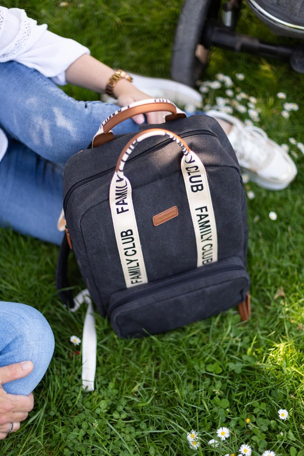 CHILDHOME, Wickelrucksack Family Bag Club, Grosses Fassungsvermögen, Multifunktional, 11 Fächer, Iso