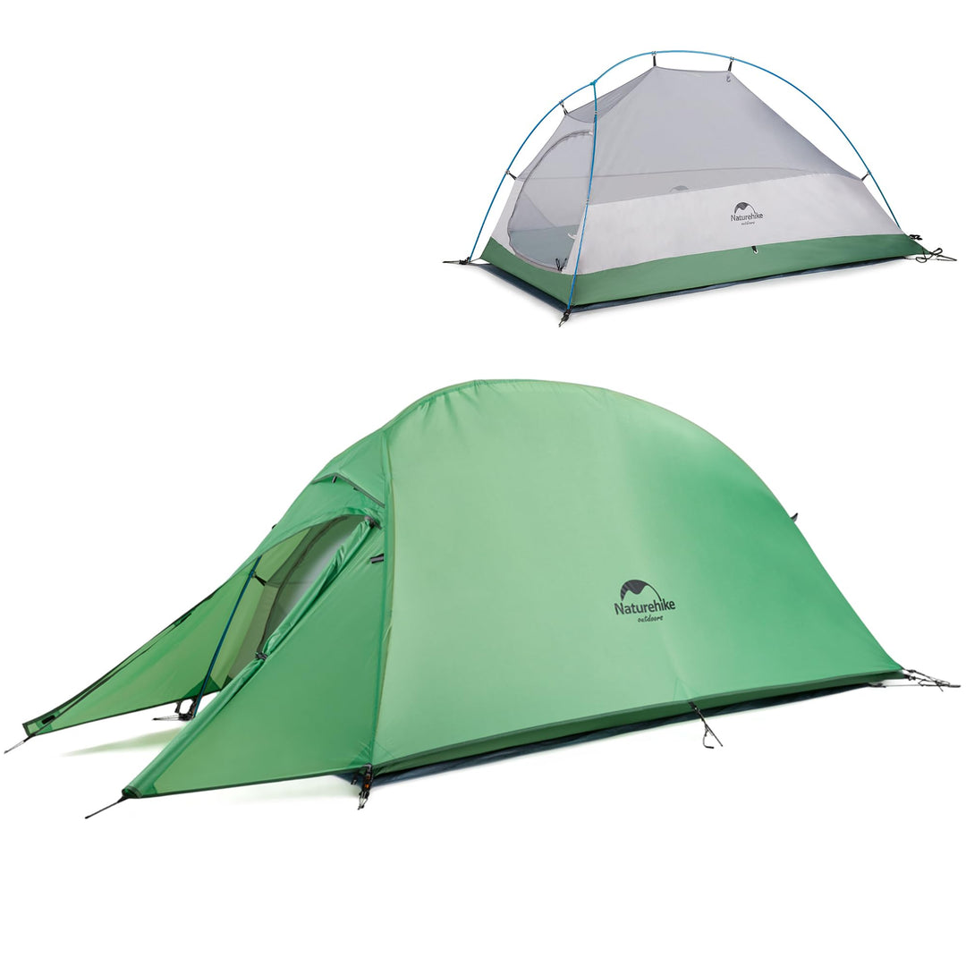 Naturehike Cloud up 1 Zelt Ultraleichte Zelt 1 Person Einzelzelt 1 Mann Zelt für 4 Jahreszeiten Zelt