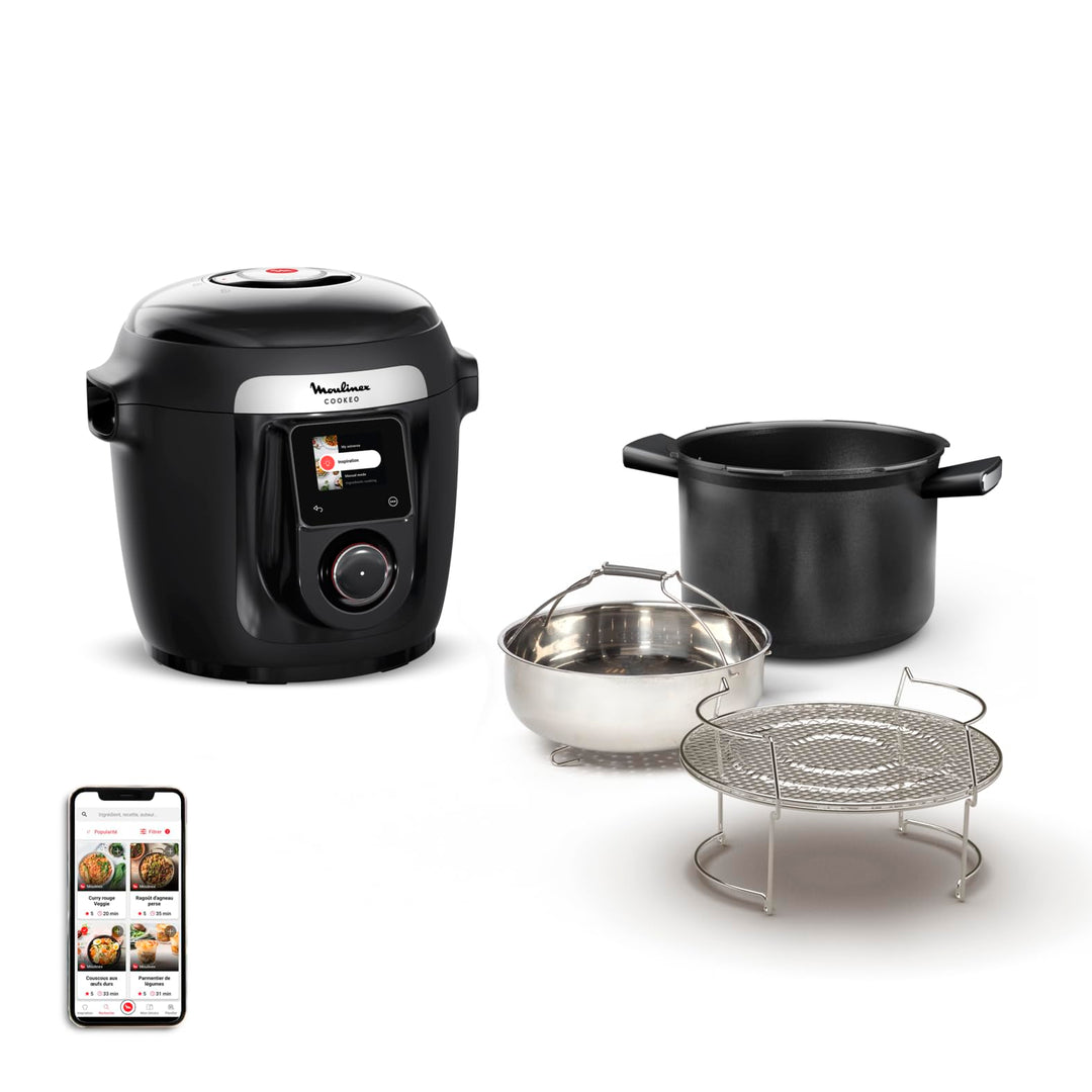Moulinex Cookeo Wi-Fi 10-in-1 Multicooker 10-in-1 Multicooker 10 Kochmodi Druckkochen, detaillierte