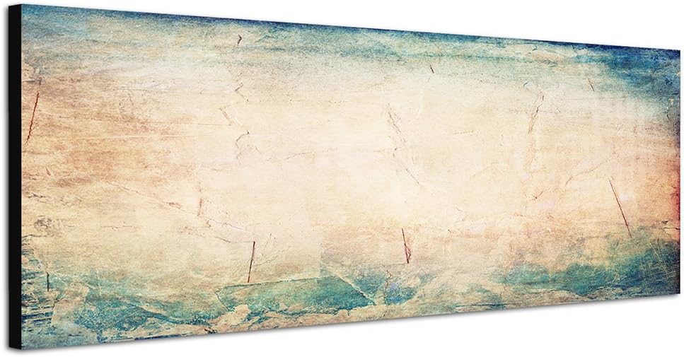Paul Sinus Art Panoramabild auf Leinwand und Keilrahmen 120x40cm Hintergrund Grunge Textur abstrakt