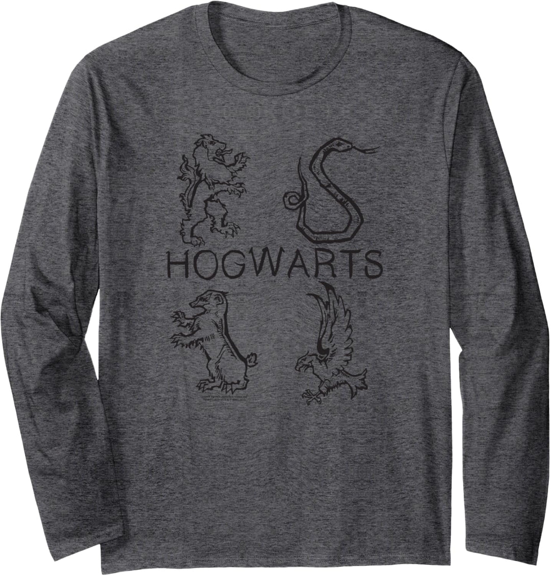 Harry Potter Literary Crests Langarmshirt