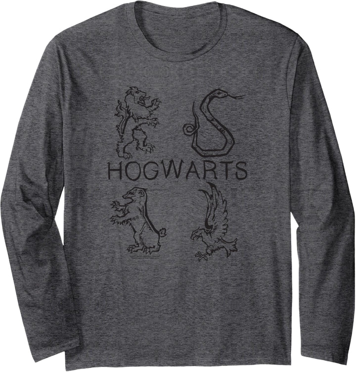 Harry Potter Literary Crests Langarmshirt