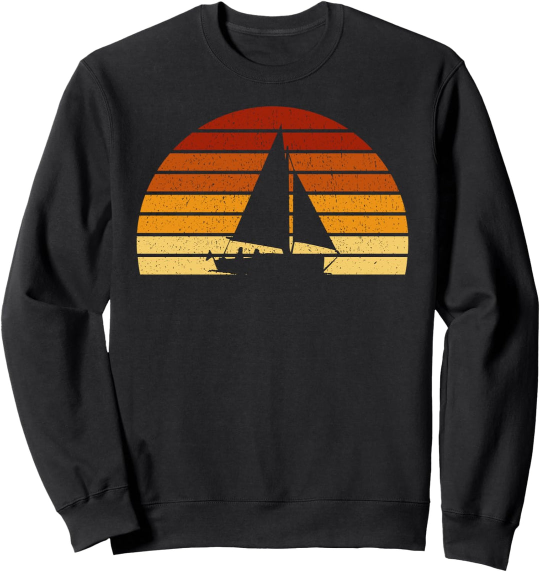Vintage Sonne Segeln Geschenk für Segler und Skipper Sweatshirt