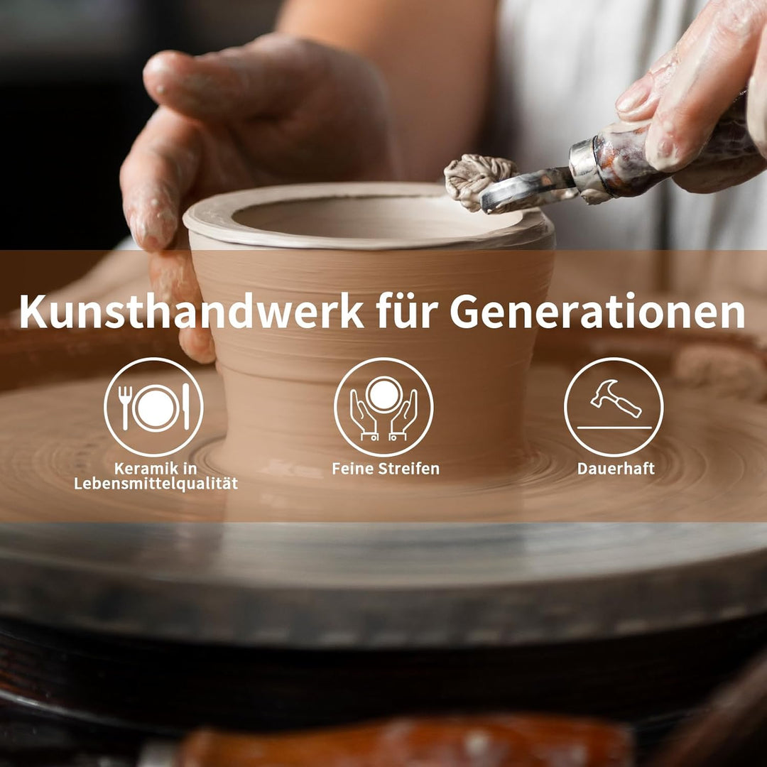 6 Stück Pastateller, 1100ml Porzellan Suppenschalen Salatteller, 36oz | Grosse Suppenteller für Past