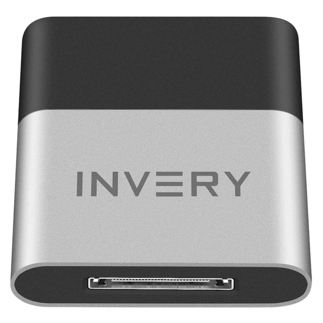 INVERY DockLinQ Pro 30-Pin-Bluetooth-5.0-Adapter-Empfänger für Bose Sounddock und andere 30-Pin-iPod