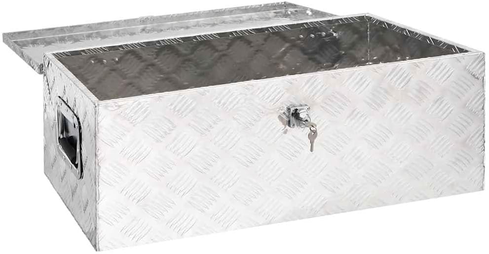 vidaXL Aufbewahrungsbox Aluminiumkoffer Aluminiumbox Lagerbox Lagerkiste Transportkoffer Transportki