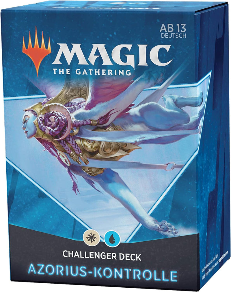 Magic: The Gathering Challenger Deck 2021 – Azorius-Kontrolle, Blau-Weiss (Deutsch Version) Deutsche