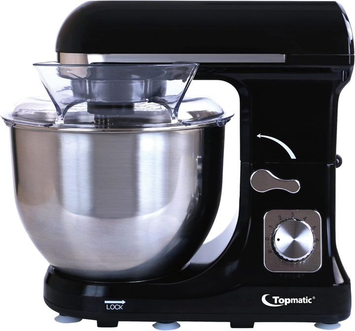 PKM-1400.2 Schwarz Solo Multifunktionsmixer 1400W Watt 5 L Küchenmaschine Teigmaschine Knetmaschine