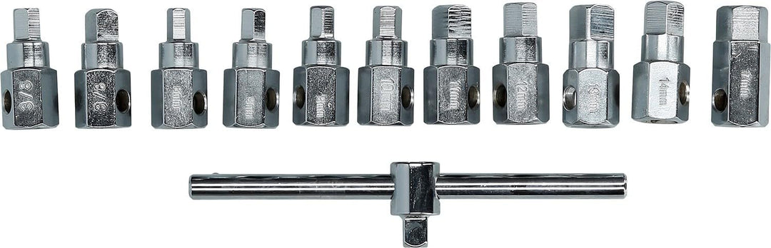 BRILLIANT TOOLS BT711150 Öldienst-Stecknuss-Satz, 12-tlg [Powered by KS TOOLS]