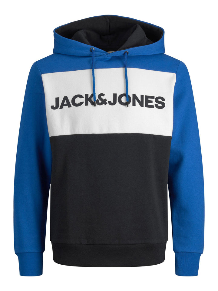 JACK & JONES Herren Warmer Print Hoodie Logo Sweater Pullover Basic Kapuzen Sweatshirt JJELOGO XS Cl