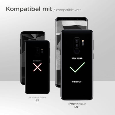 ONEFLOW Handykette 'Twist Strap' kompatibel mit Samsung Galaxy S9 Plus Hülle zum Umhängen transparen